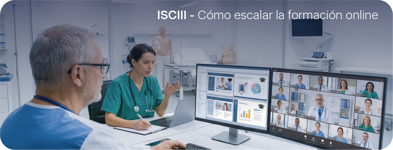 Cómo escalar la formación online sin perder calidad: el caso del ISCIII y RDT AXIA<div class="entry-meta-header" style="margin-bottom:10px;"><span class="posted-on">📅 29 septiembre, 2026</span> <span class="categories-links">🗂️ <a href="https://rdtlearning.com/category/competencias/" rel="category tag">Competencias</a>, <a href="https://rdtlearning.com/category/elearning/" rel="category tag">Elearning</a>, <a href="https://rdtlearning.com/category/transformacion-digital/" rel="category tag">Transformacion digital</a></span> <span class="tags-links"> 🏷 <a href="https://rdtlearning.com/tag/calidad-formativa/" rel="tag">calidad formativa</a>, <a href="https://rdtlearning.com/tag/capacitacion-profesional/" rel="tag">capacitación profesional</a>, <a href="https://rdtlearning.com/tag/e-learning/" rel="tag">e-learning</a>, <a href="https://rdtlearning.com/tag/educacion-digital/" rel="tag">educación digital</a>, <a href="https://rdtlearning.com/tag/educacion-sanitaria/" rel="tag">educación sanitaria</a>, <a href="https://rdtlearning.com/tag/escalabilidad/" rel="tag">escalabilidad</a>, <a href="https://rdtlearning.com/tag/formacion-a-gran-escala/" rel="tag">formación a gran escala</a>, <a href="https://rdtlearning.com/tag/formacion-online/" rel="tag">formación online</a>, <a href="https://rdtlearning.com/tag/formacion-profesional/" rel="tag">formación profesional</a>, <a href="https://rdtlearning.com/tag/formacion-sanitaria/" rel="tag">formación sanitaria</a>, <a href="https://rdtlearning.com/tag/innovacion-educativa/" rel="tag">innovación educativa</a>, <a href="https://rdtlearning.com/tag/isciii/" rel="tag">ISCIII</a>, <a href="https://rdtlearning.com/tag/rdt-axia/" rel="tag">RDT AXIA</a>, <a href="https://rdtlearning.com/tag/tecnologia-educativa/" rel="tag">tecnología educativa</a>, <a href="https://rdtlearning.com/tag/transformacion-digital/" rel="tag">transformación digital</a></span></div>